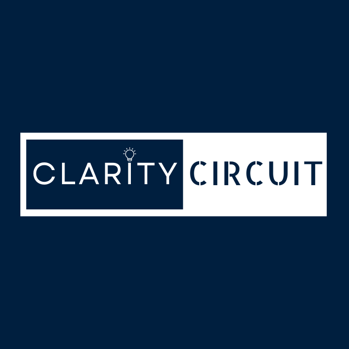 Educational platform Clarity Circuit by Rafiq, focusing on creative strategy.